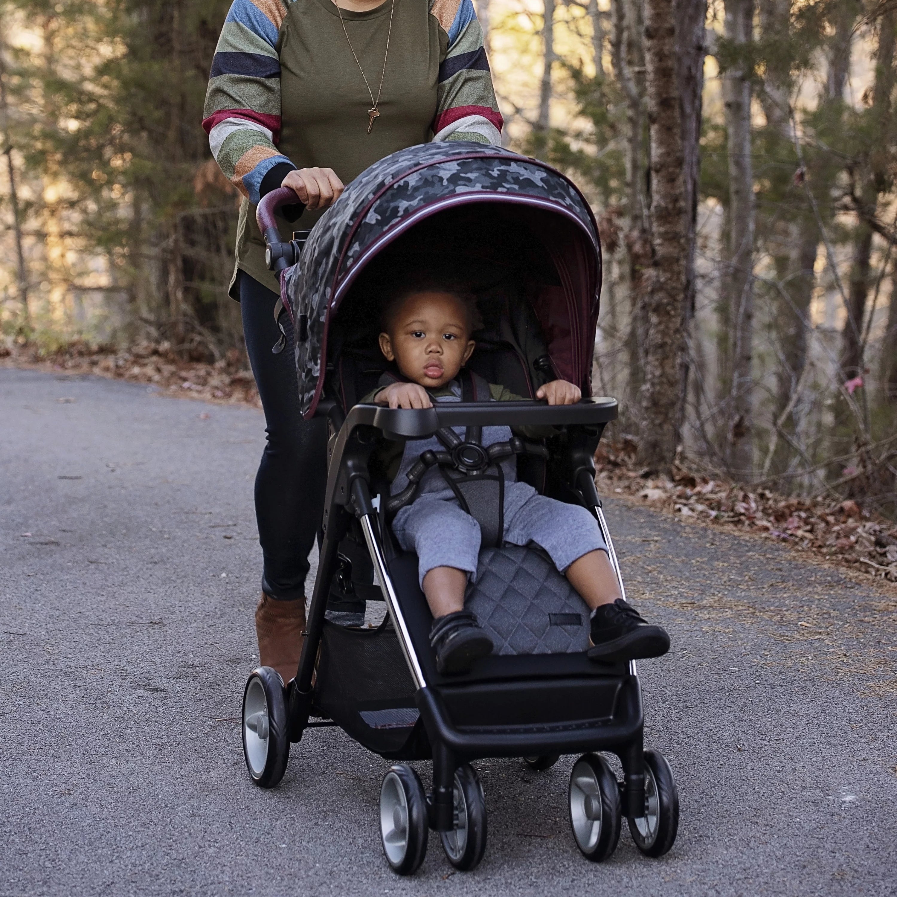 Navy Camo Travel System Stroller and Infant Car Seat O822