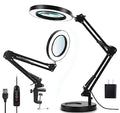 10X Magnifying Desk Lamp with Clamp, White D80099