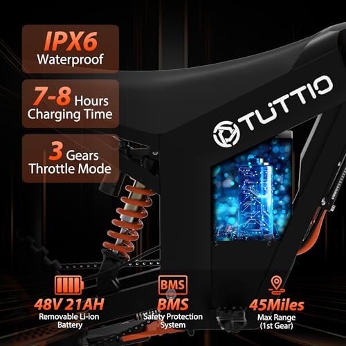14"/12" Fat Tire 2000W Electric Dirt Bike with 48V 21AH Battery O77011