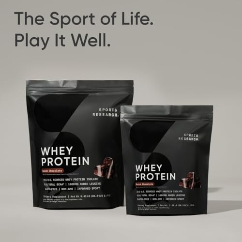 Vanilla Whey Protein Isolate Powder, 25g per serving, 2.1lb Bag, 26 Servings G41142
