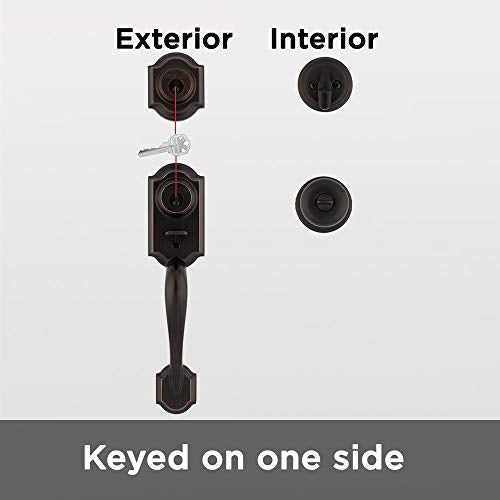 Polished Brass Front Door Lock Handle and Deadbolt Set Q20631