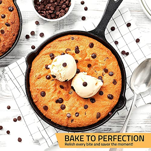 Pre-Seasoned Cast Iron Skillet 10.25 Inch Black Q37222
