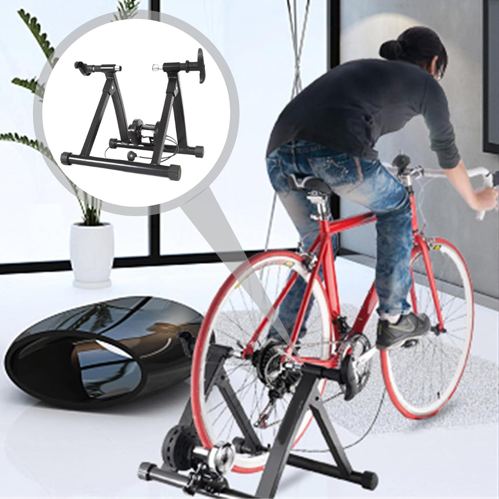Black Magnetic Folding Bike Trainer Stand K115727