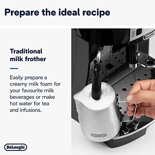 Black Coffee Maker with Milk Frother E49408