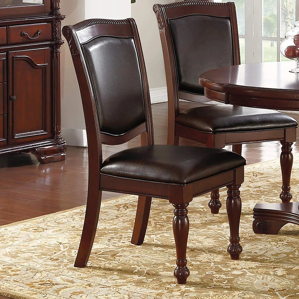 Set of 2 Brown Dining Chairs P69868