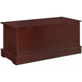 Warm Brown Cedar Lined Wood Storage Blanket Chest Trunk I353684