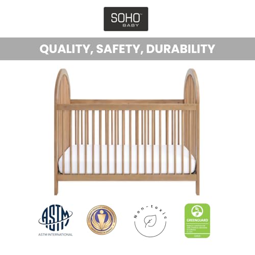 3-in-1 Island Crib, Honey Wood A536816