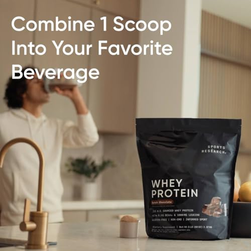 Vanilla Whey Protein Isolate Powder, 25g per serving, 2.1lb Bag, 26 Servings G41142