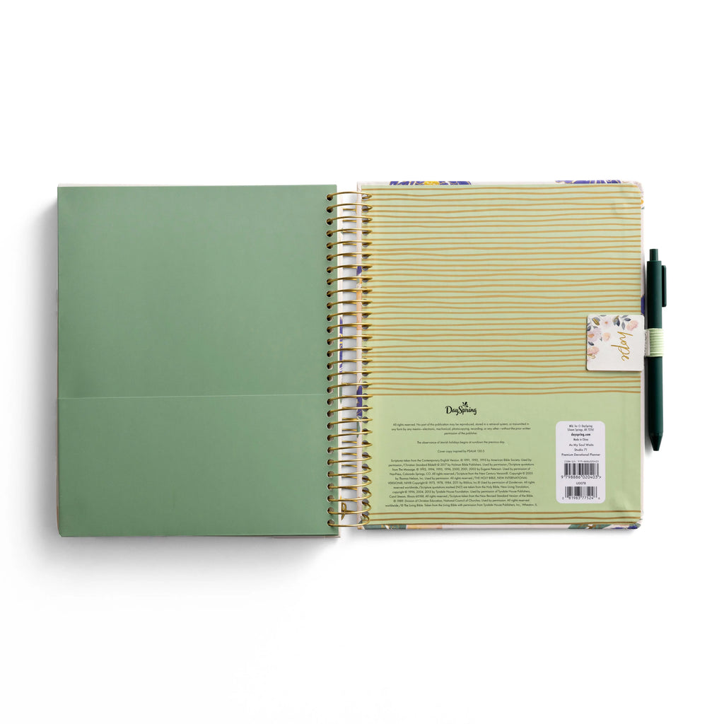 18 Month Spiral Bound Devotional Planner K354