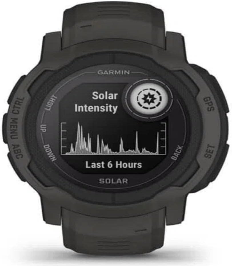 Graphite GPS Outdoor Watch with Solar Charging W68944