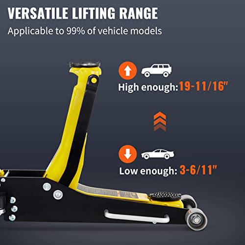 3 Ton Low Profile Steel Racing Floor Jack X20885
