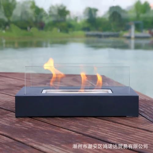 Black 28 cm Tabletop Fire Pit Y81223