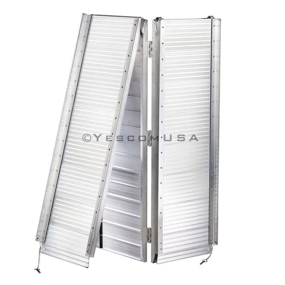 8 ft Aluminum Portable Folding Wheelchair Ramp V563223