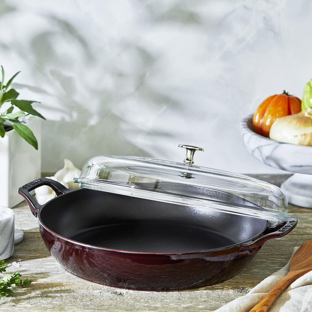 Cast Iron 3.5-qt Braiser with Glass Lid N499951