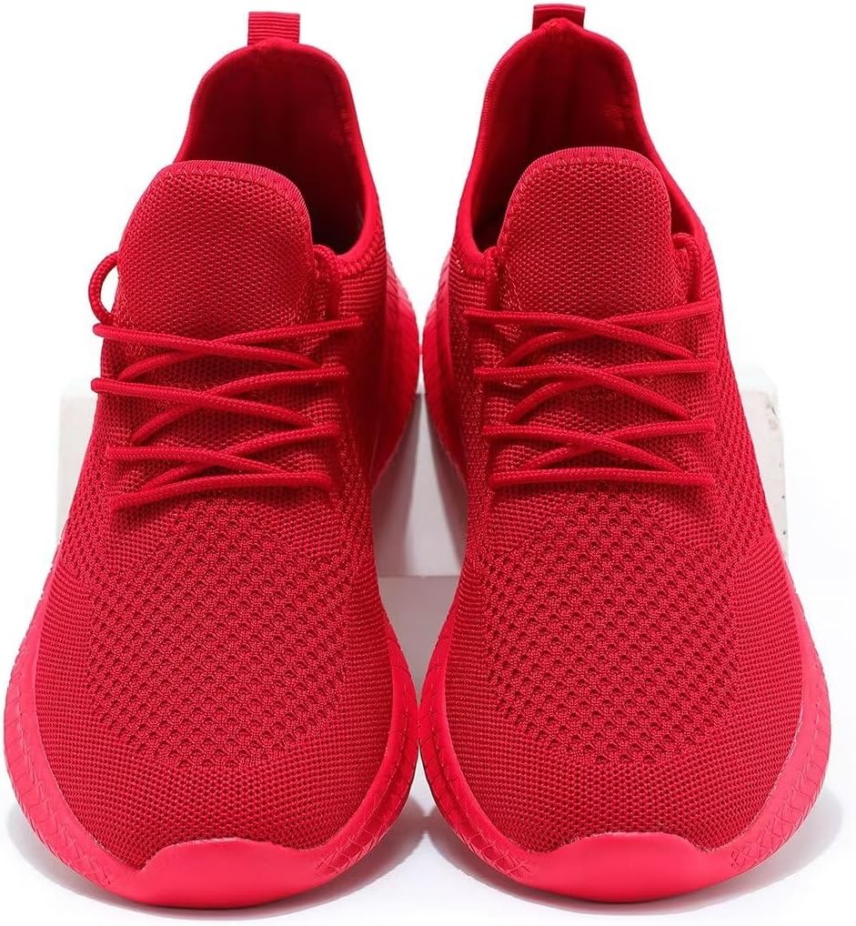 Red Slip-on Mesh Running Shoes C76211