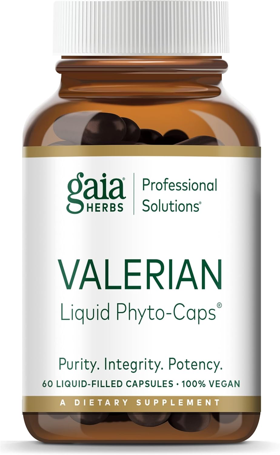 Valerian Root Capsules - 60 Vegan Liquid Phyto-Capsules D655