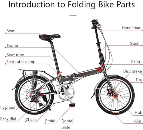 Lightweight Alloy 7-Speed Folding Bicycle U54728