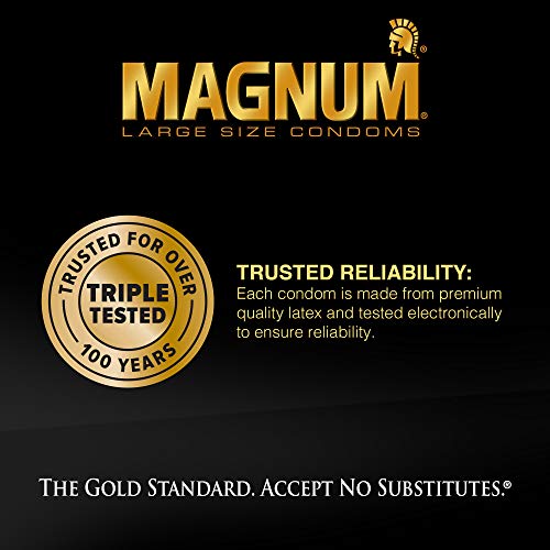 Magnum Lubricated Condoms, 3 Count T519
