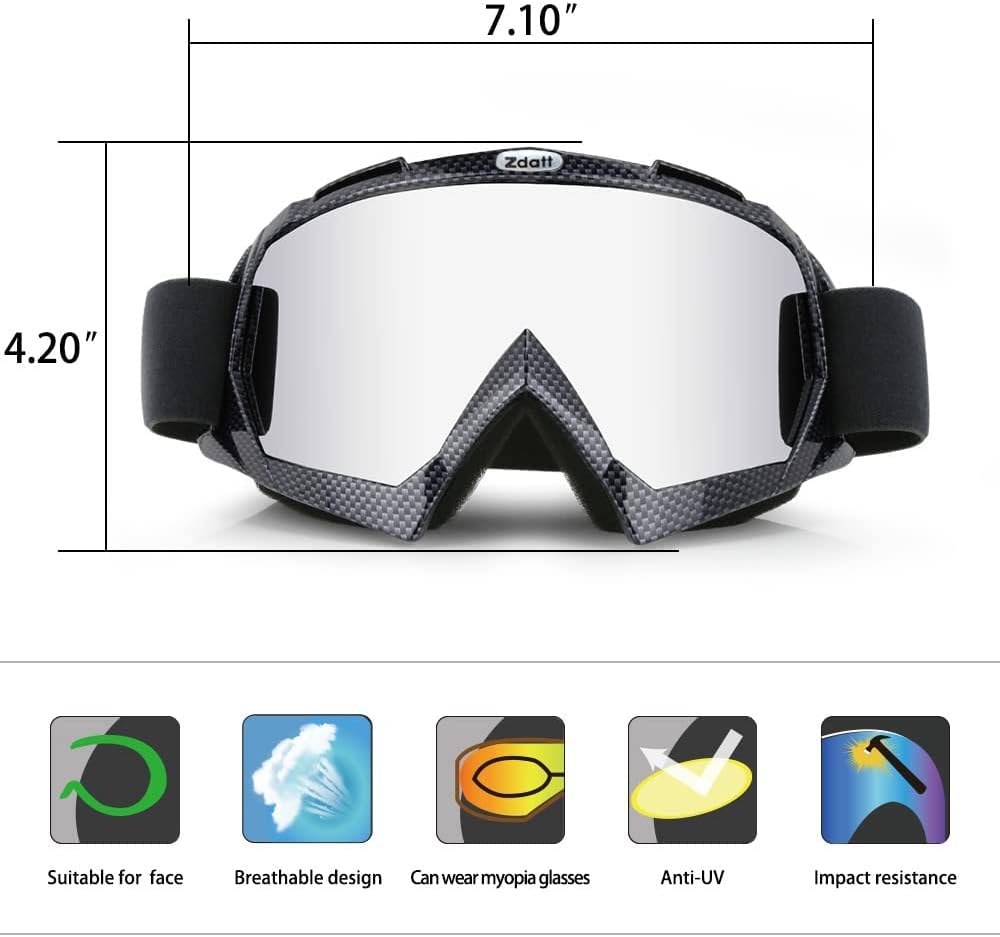 Motocross Goggles with UV Protection C4455