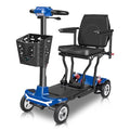 37.5 lbs Ultra Lightweight Folding 4 Wheel Mobility Scooter, Blue G1567