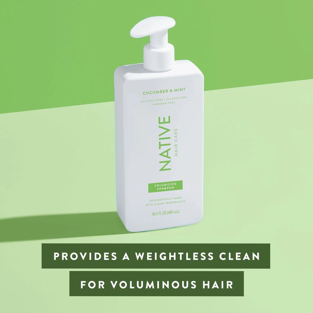 Cucumber & Mint Volumizing Shampoo, Sulfate & Paraben Free, 16.5 oz V746