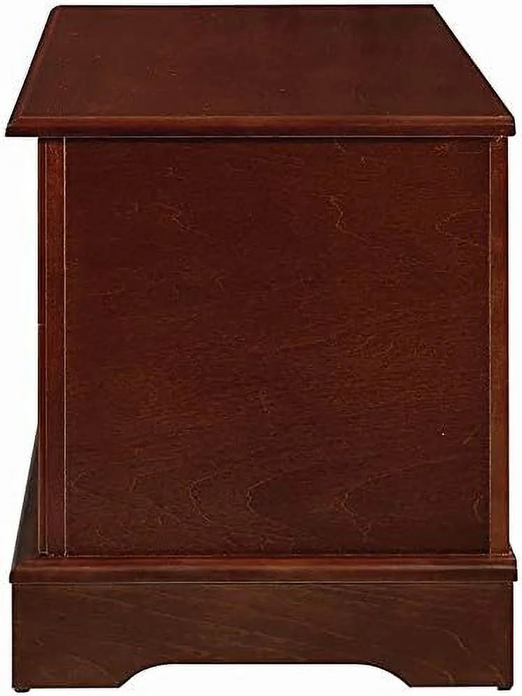 Warm Brown Cedar Lined Wood Storage Blanket Chest Trunk I353684