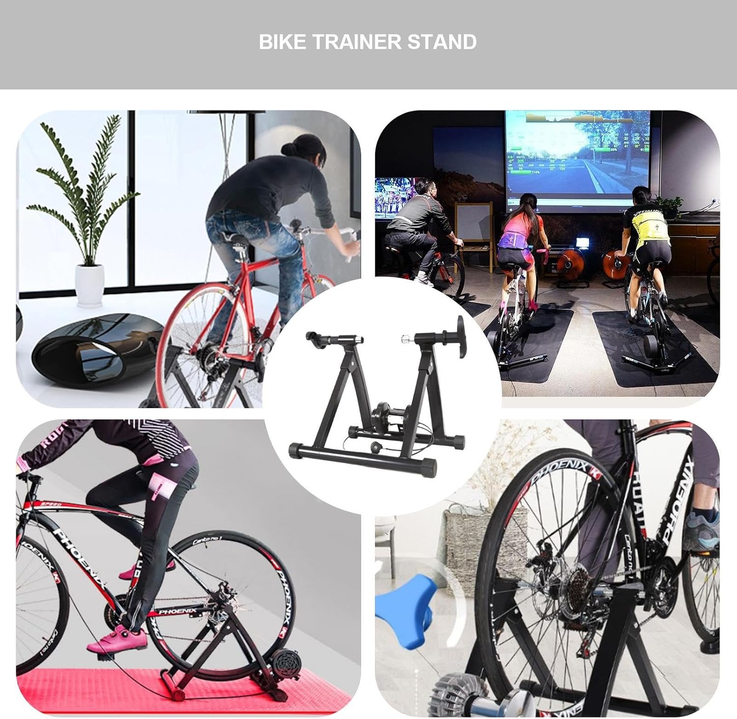 Black Magnetic Folding Bike Trainer Stand K115727