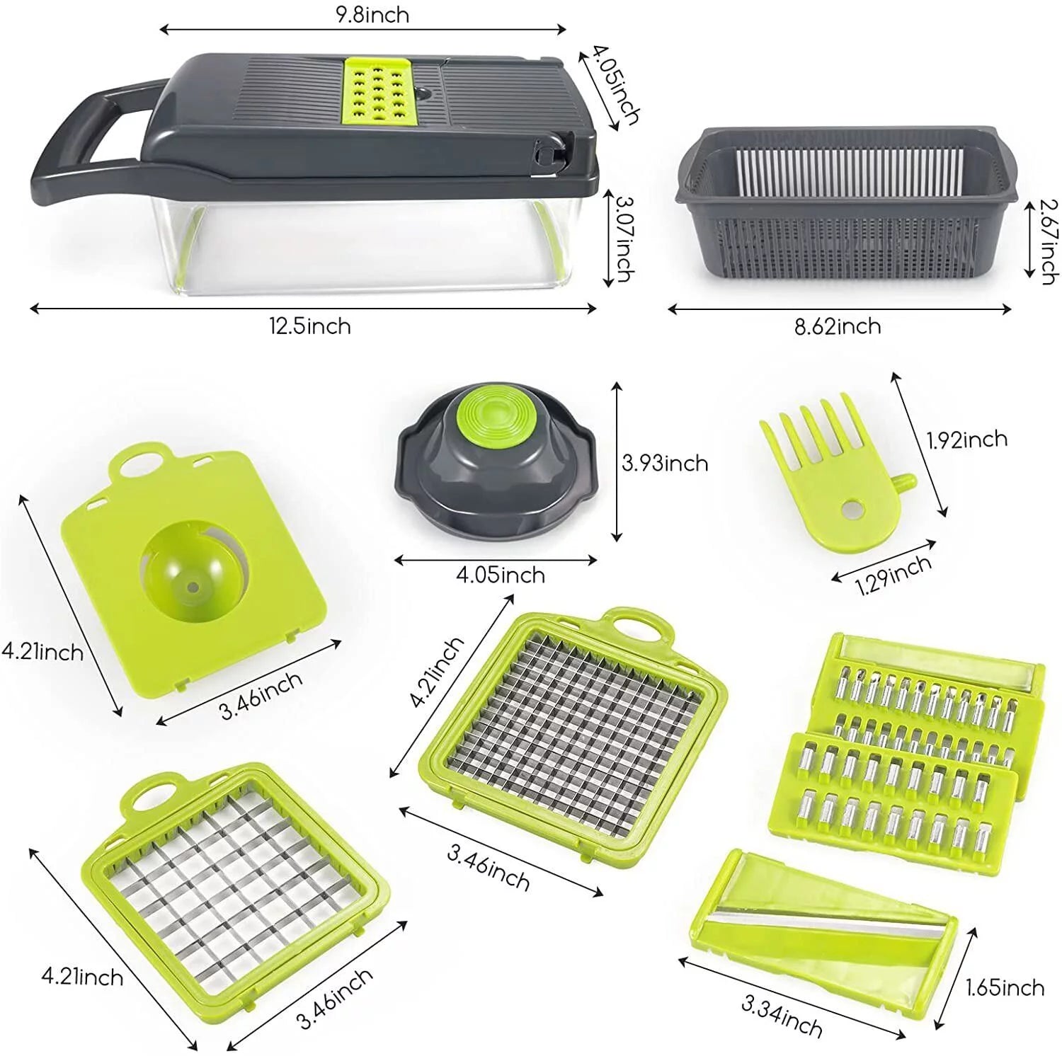 12 in 1 Vegetable Chopper with Container X364