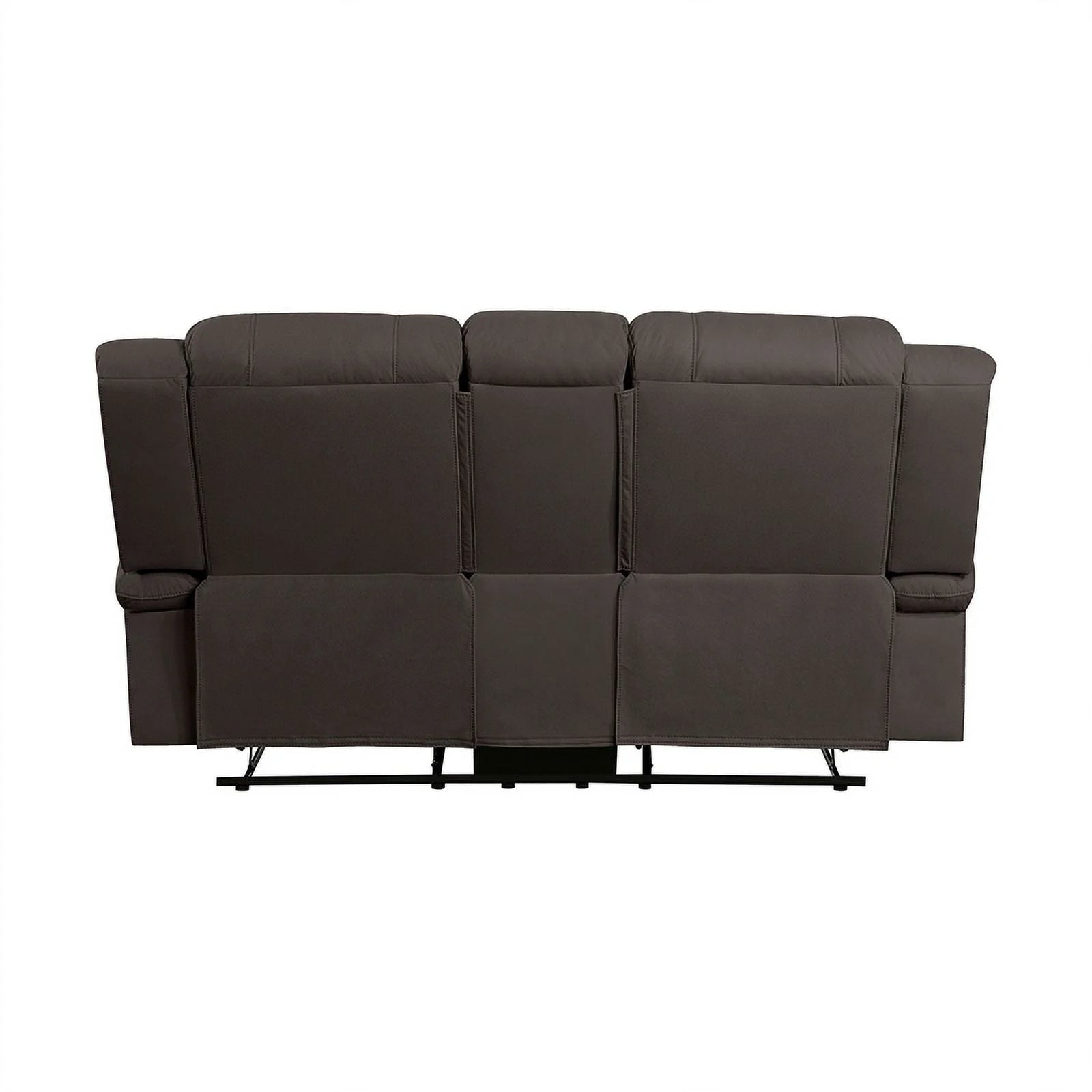 Chocolate Microfiber 2-Piece Manual Reclining Sofa Set M1767