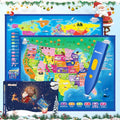 Talking Electronic Interactive World Map for Kids S18313