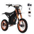14"/12" Fat Tire 2000W Electric Dirt Bike with 48V 21AH Battery O77011