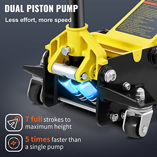 3 Ton Low Profile Steel Racing Floor Jack X20885