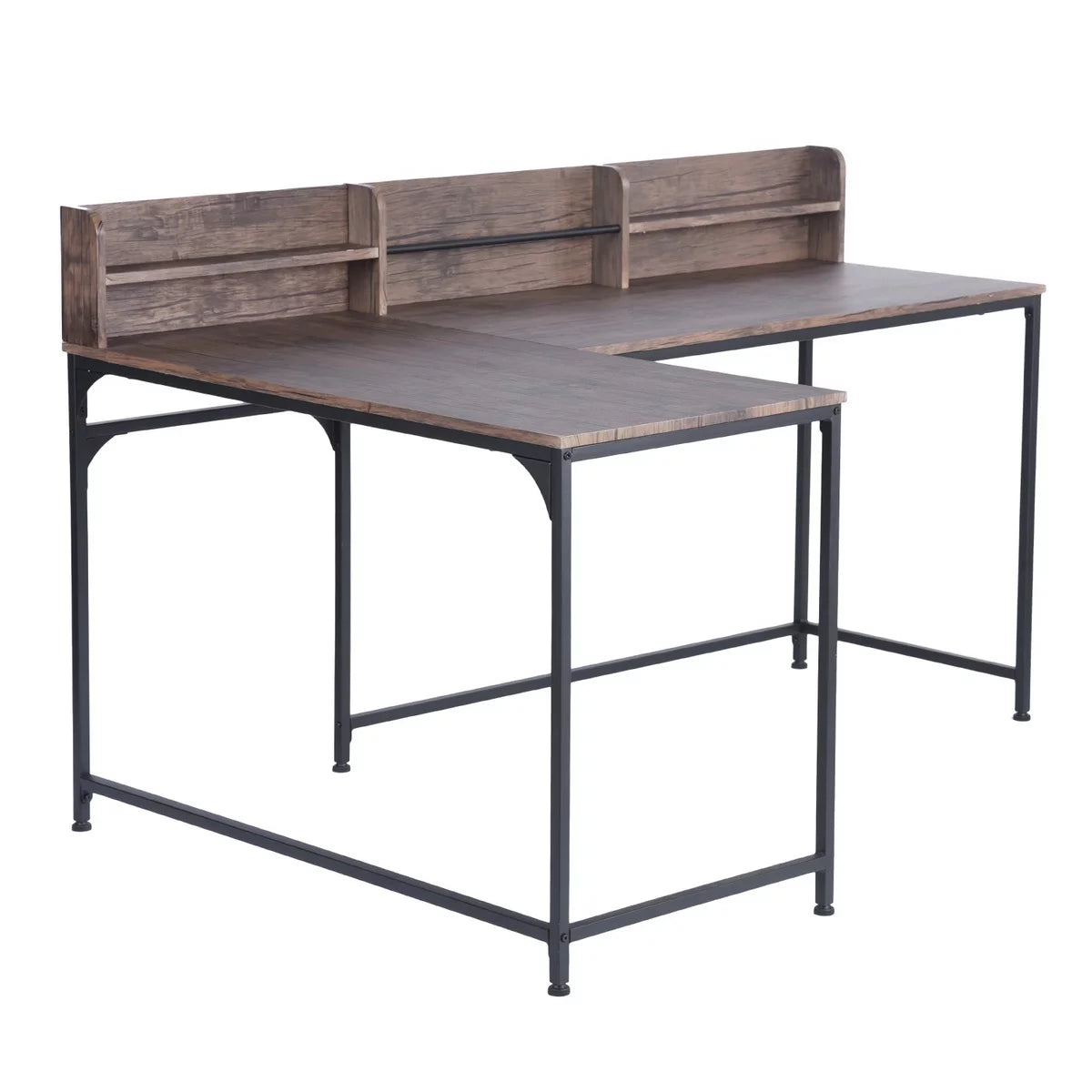 Large L-Shaped Computer Desk with Storage N3898