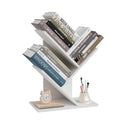 White 3-Tier Wood Bookshelf B207849