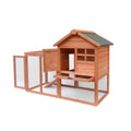 Wooden Chicken Coop Cage Rabbit house with Run H98610