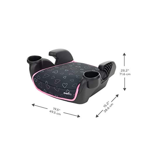 Static Black No Back Booster Car Seat J5705