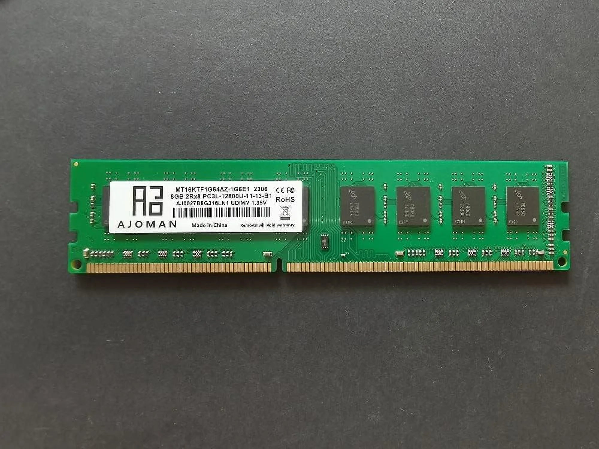 16GB Kit 8GBx2 DDR3 DDR3L 1600MHz Desktop RAM PC3L-12800U DIMM 1.35V 240-Pin CL11 Non-ECC UDIMM P72911