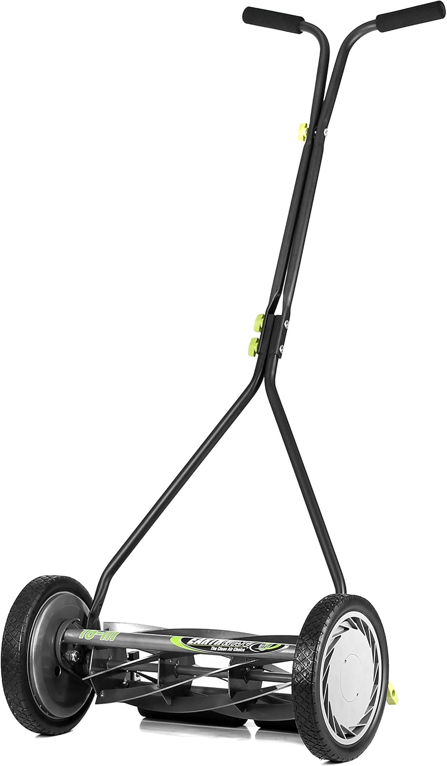 16-Inch 7-Blade Push Reel Lawn Mower and Grass Catcher Bundle X9161