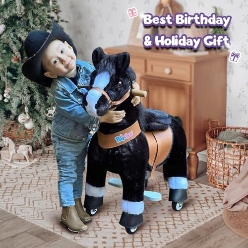 Ride on Horse Toy Plush Walking Animal Zebra Size 3 D546