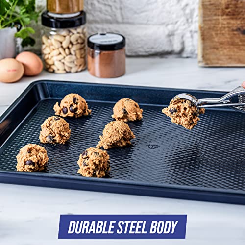 Blue Diamond 2 Piece Nonstick Cookie Sheet Baking Pan Set L494389