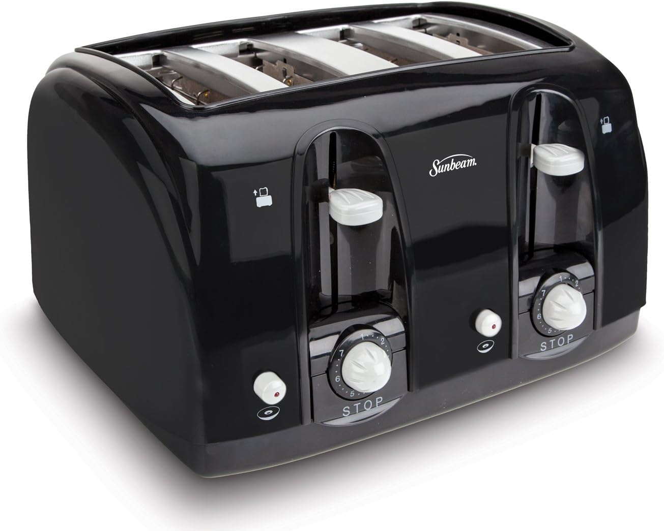 Black Wide Slot 4-Slice Toaster G7618