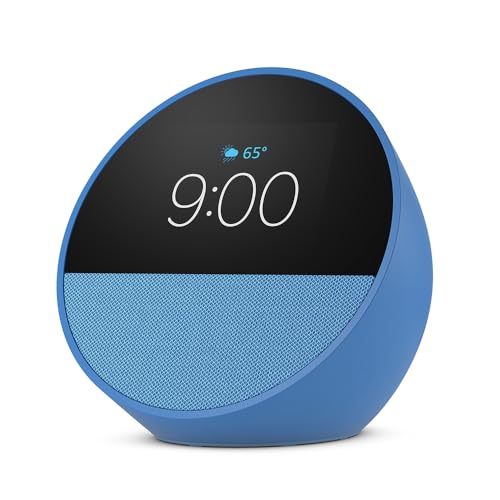 Glacier White Smart Alarm Clock with Alexa X813