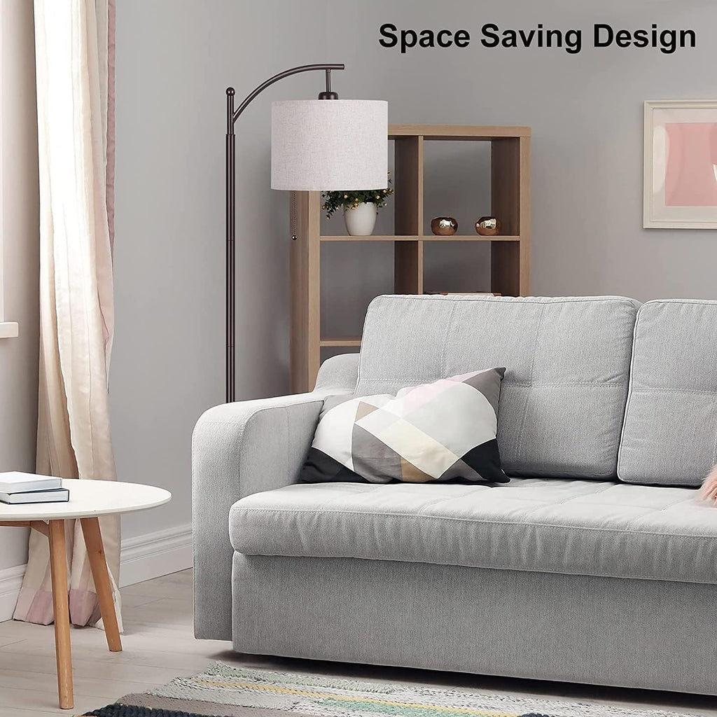 Brown Arc Floor Lamp with LED Bulb T763