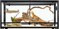 50 Gallon Glass Reptile Terrarium Tank, 36" x 18" x 18" Double Hinge Door with Screen Ventilation C9347