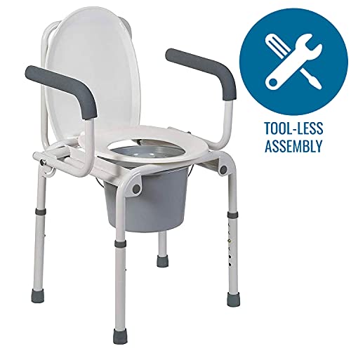 White Steel Portable Toilet H422614