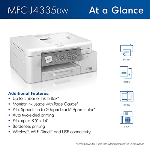 Wireless All-in-One Color Inkjet Printer with Duplex Printing R441645
