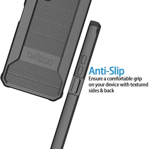 Slim Industrial Strength Protective Grip Case for TCL 40XL (Red) R66609