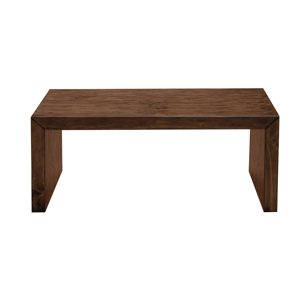 Brown Wooden Bench Q4809