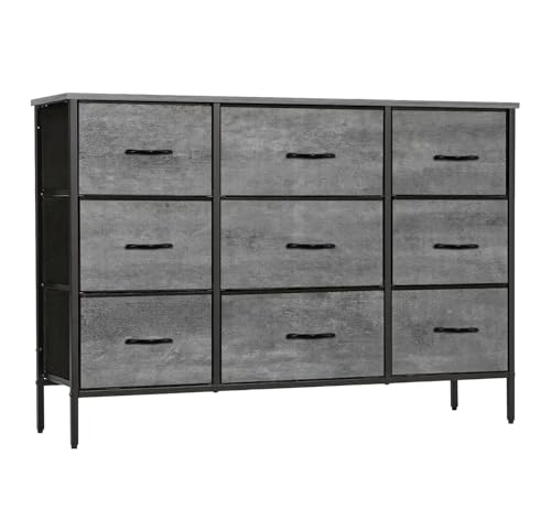 9 Drawer Fabric Dresser A22903