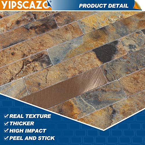 20 Sheets Peel and Stick Stone Metal Tile Backsplash (12'' X 12'') I27748